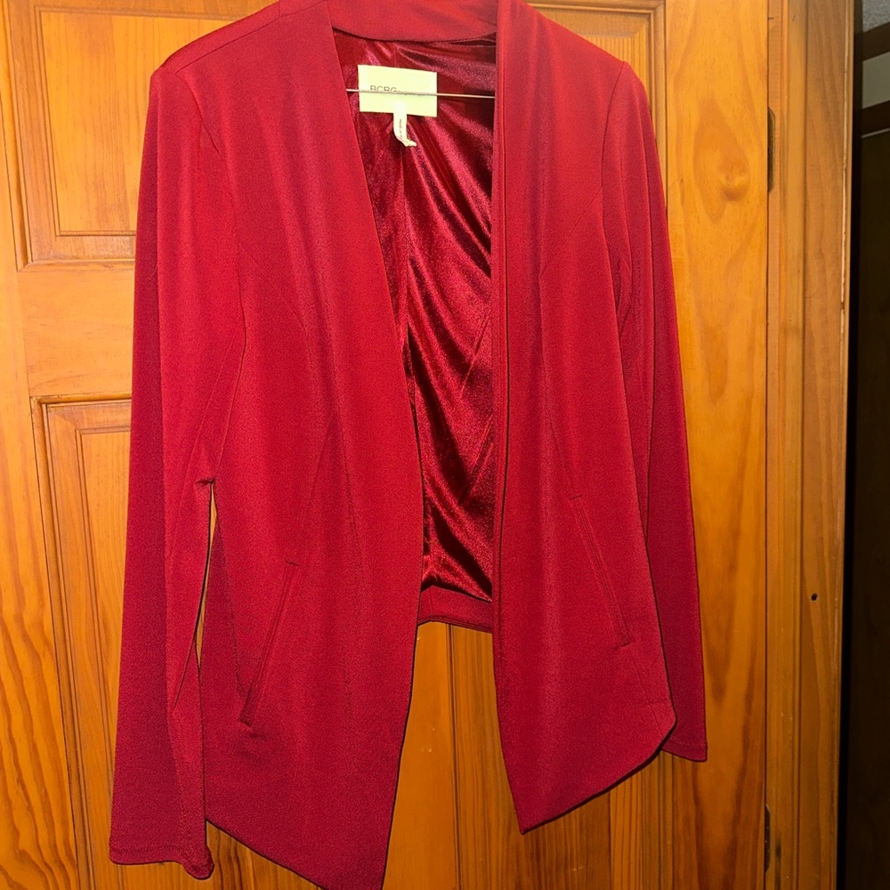 BCBGeneration Deep Red Blazer Medium - image 1